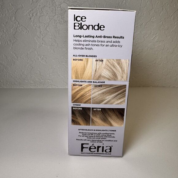 Loreal Feria Power Toner Anti-Brass Demi-Permanent Hair Toner ICE BLONDE - Picture 4 of 6
